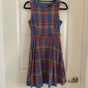 ModCloth 60s Inspired Plaid Dress